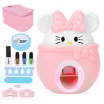 Liten flicka nagelkonst set barn smink hantverk kit polsk nagelfil manikyr set leksak