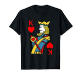 King of Hearts Playing Card Costume Halloween Deck of Cards T-Shirt