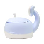 LUPPEE Pot Baleine, pot en forme de baleine, 30x33x35 cm, design moderne, couleurs uniques, pot bébé, accessoires pour enfant (Blue)