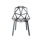 Magis - Chair One Stacking chair Grey-green legs/Grey-green seat - Grön - Matstolar utomhus - Metall