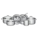 Tramontina 6 Pcs. Stainless Steel Cookware Set, for Induction, Electric, Gas and Ceramic Glass Hobs, ‎Cookware, Kitchen, 65510200