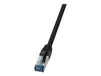 Logilink 10G - Patch-Kabel - Rj-45 (Hane) Till Rj-45 (Hane) - 7.5 M - Sftp - Cat 6A - Utomhus, Halogenfri - Svart