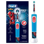 Oral-B Vitality PRO D103 SPIDERMAN Electric Rechargeable Toothbrush Kids Boys