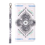 Lvnarery Nokia 3.4 Cell Phone Case,Flip PU Leather Wallet Booklet Case Magnetic Protective Cover with shockproof TPU,Stand function,Card Slots Protection Cover Mandala
