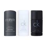 Calvin Klein 3-pack Deostick (eternity + Ck One Be 75ml) Transparent