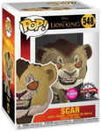 Figurine Funko Pop - Le Roi Lion 2019 [Disney] N°548 - Scar - Floqué (40697)