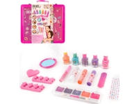 Canenco Create it! Suitcase set of fragrant make-up and manicure with glitter