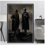 Poster Prints Daft Punk The Weeknd Starboy Hip Hop Music Album Star Painting Canvas Wall Art Pictures Home Decor-50x70cm No Frame
