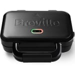 Breville Ultimate Deep Fill Toastie Maker 2 Slice Sandwich Toaster Black- VST082