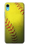 Yellow Softball Ball Case Cover For iPhone XR