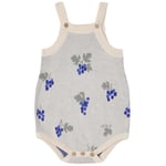garbo&friends Stickad Romper Grapes Ecru | Vit | 50/56 cm