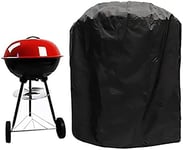 Waterproof Barbecue Covers Oxford Cloth Heavy Duty Large Round 77CM Kettle BBQ Grill Covers Hood Indoor Outdoor Rain Dust Protection Rip-Proof and Anti-UV Heat Resistant