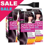 L'Oreal Casting Creme Plum Burgundy Red 316 Hair Color Ammonia Free Value Pack 3