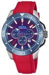 Festina F20642/2 Chrono Bike 2022 Red & Blue Dial / Red Watch