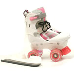 Orion White/Pink Quad Roller Skates/Ice Skates
