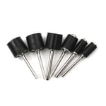 6pcs Mandrel 1/4 1/8 Shank 6.35-12.7mm Drum Sanding Nail Drill B 0