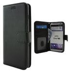 New Standcase Wallet HTC One (M8) (Svart)