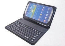 L&C® Bluetooth Keyboard Case For Samsung Galaxy 7 Inch Tab 3 Tablet Flip Stand P3200 (Black)