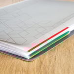 Signalficka A4 PP 120 Micron 100 Pack Röd