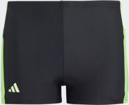 Adidas Adidas Colourblock 3-stripes Swim Boxers Uimahousut BLACK / GREEN SPARK / LUCID LIME
