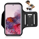 Armband Case Samsung Galaxy A12/S21 5G/S20 FE/S20 FE 5G/A42/Note 20/S20/S20 PLUS/S20 5G/A70s/M30s/M31/A70/A20s/A50 Armband Water And Sweat Resistant For Gym Running Jogging Workouts Case (BLACK)