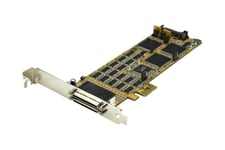 StarTech.com 16 Port PCI Express Serial Card - High-Speed PCIe Serial Card - ekspansionsmodul - PCIe 1.1 - RS-232 x 2