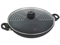 Swiss Diamond Wok 36 Cm M/Låg Og Rist, Induktion Sort