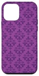 Coque pour iPhone 12 mini Fleur de lys violet motif floral fleur de lys