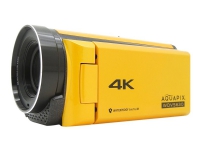 Easypix Aquapix WDV5630 - Videokamera - 4 K / 30 fps - 13.0 MP - flashkort - undervatten upp till 5 m - gul