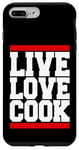 Coque pour iPhone 7 Plus/8 Plus Live Kitchen Love Cook Toque de chef 5 étoiles Cuisine