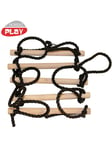 Nordic Play rope ladder 5-step with black rope