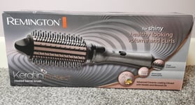 Remington Keratin Protect Heated Hot Hair Brush Infused with Keratin