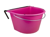 Feed trough 15 l with hook and handle pink 1 st
