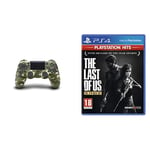 Sony PlayStation DualShock 4 Controller - Green Camo + The Last of Us Remastered - PlayStation Hits (PS4)