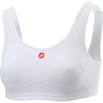 CASTELLI Rosso Corsa Bra, Women's Sports Bra, womens, Training Bra, 4518550, White, XL