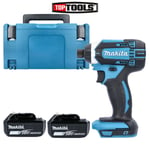 Makita DTD152Z LXT 18v Impact Driver Body With 2 x 5Ah Batteries & 821551-8 Case