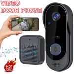 Wireless Smart WiFi DoorBell IR Video Visual Camera Intercom Home Security UK