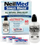 NeilMed Sinus Rinse 60 Sachets and 240ml Bottle Kit