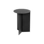 Slit Table Round High Sidebord, Black