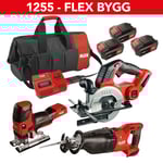 Batteripaket Bygg/såg 18V 18V 485403, 491306, 517674 + tillbehör