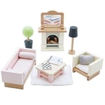 Le Toy Van - Wooden Daisylane Sitting Room Dolls House Accessories Play Set For 