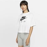 Nike Women W NSW Air Top Ss T-Shirt - White, 2X-Large