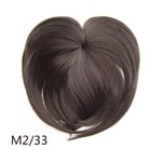 Silky Clip-on Hair Topper Extension Short Straight