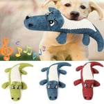 MObast Funny Dog Chewers Plush Toys - Squeaky Toys for Cleaning Pets Teeth, Crocodile Shaped Chew Toys, Interactive, Chewing and Durable Plush Toys for Puppy Dogs, Cats and Small Pets