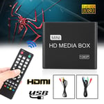 K8 Full HD 1080P Mini Media Player TV Video Box  USB AV with Remote Control