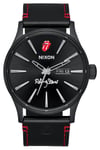 Nixon A1354-001-00 Rolling Stones Sentry Leather Black And Watch
