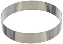 Lacor 68522 Emporte-Pièces Cercle à Tarte Ronde 22 x 4,5 cm 18 / 10, Argent