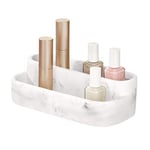 iDesign Dakota Rangement à 2 niveaux pour maquillage et cosmétiques pour salle de bain, comptoir, coiffeuse, 20,3 x 9,9 x 6,5 cm, organisateur de palette