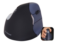 Evoluent VerticalMouse 4 Right - Vertikal mus - högerhänt - laser - 6 knappar - trådlös - 2.4 GHz - trådlös USB-mottagare