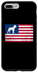 Coque pour iPhone 7 Plus/8 Plus Boston Terrier Dog 4 juillet Drapeau américain patriotique